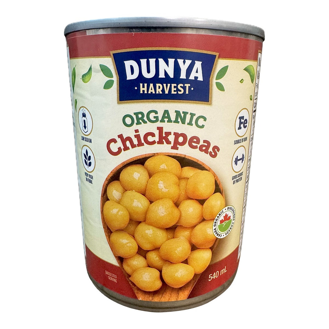 Dunya Organic Chickpeas - 32 × 540 mL - Grocery and Food Items - Canadian Distribution