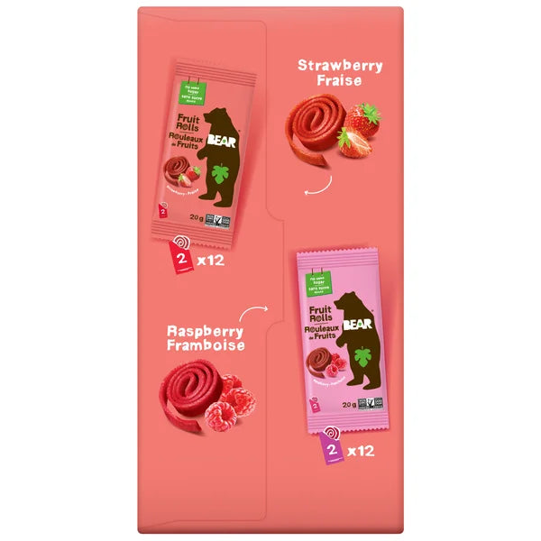Rouleaux de fruits - 4 x 480 g - Ours - Distribution canadienne - Livraison gratuite au Canada pour les commandes de plus de 199 $ CA