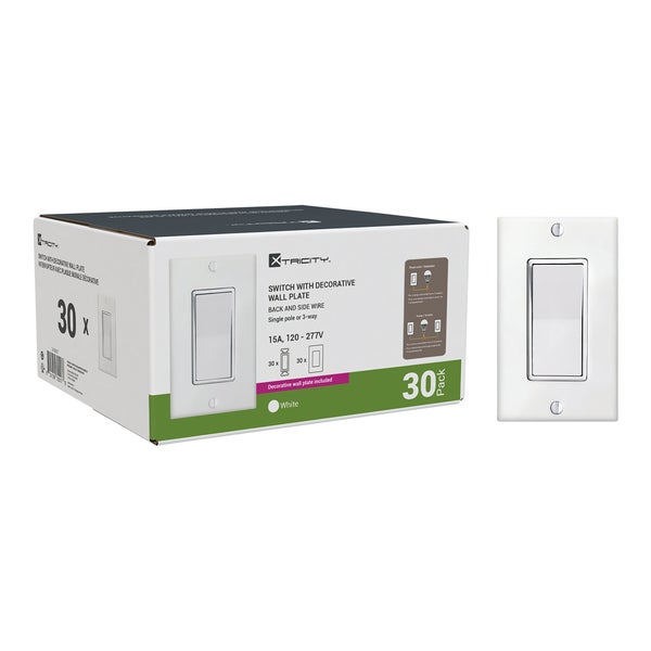 Interrupteur décoratif à 3 voies - Paquet de 30 - Xtricity - Équipement et accessoires pour la restauration - Distribution canadienne