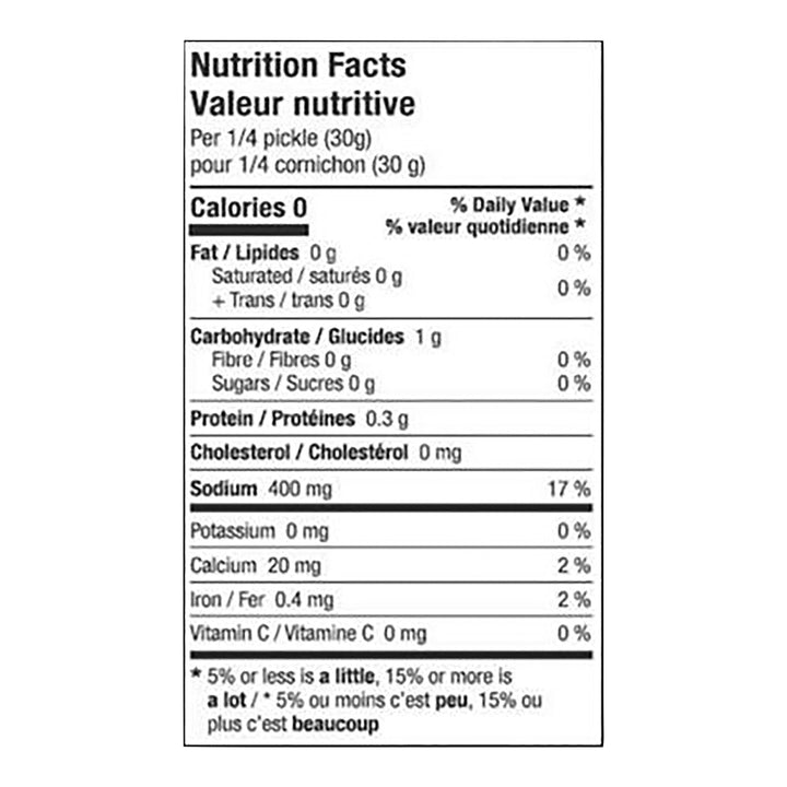 Putters Whole Kosher Dills - 4 x 4 L - Grocery and Food Items - Canadian Distribution