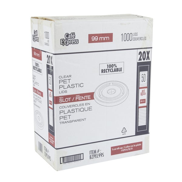 Cafe Express 99mm Lid - Pack Of 1000  - Disposables, Restaurant Packaging and Take-Out Supplies - Canadian Distribution - Ships Free Within Canada on Orders Above CAD $199