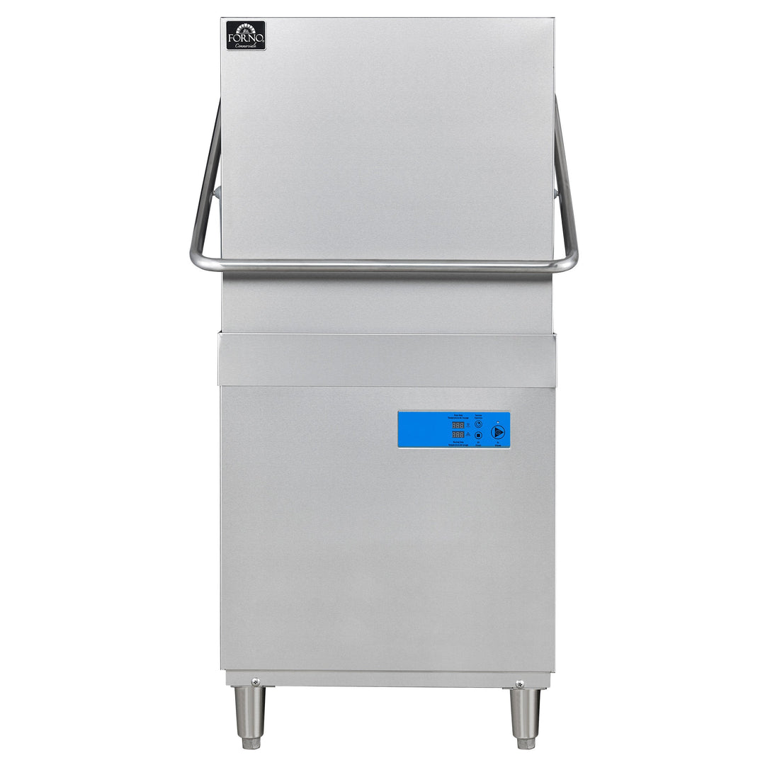 Forno - 28.14 in Stainless Steel Hood Type Commercial Dishwasher - 60 Racks Per Hour - Restaurant Equipment and Smallwares - Canadian Distribution
