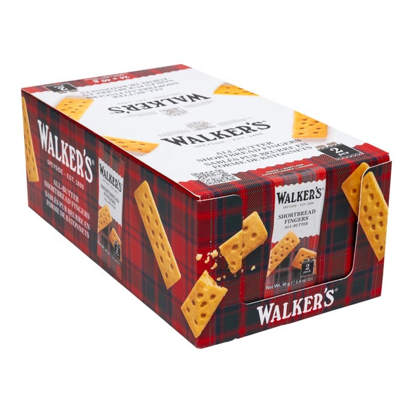 All- Butter Shortbread Fingers - 96 × 40 g - Walker's - Canadian Distribution - Ships Free Within Canada on Orders Above CAD $199