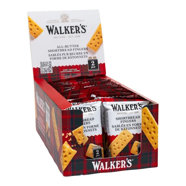 All- Butter Shortbread Fingers - 96 × 40 g - Walker's - Canadian Distribution