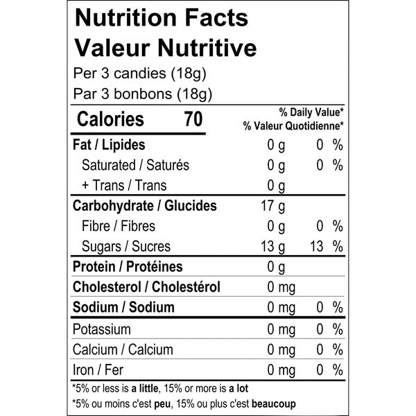 Menthe à rayures rouges - 4 x 2 kg - Région des chalets - Distribution canadienne - Livraison gratuite au Canada pour les commandes de plus de 199 $ CA