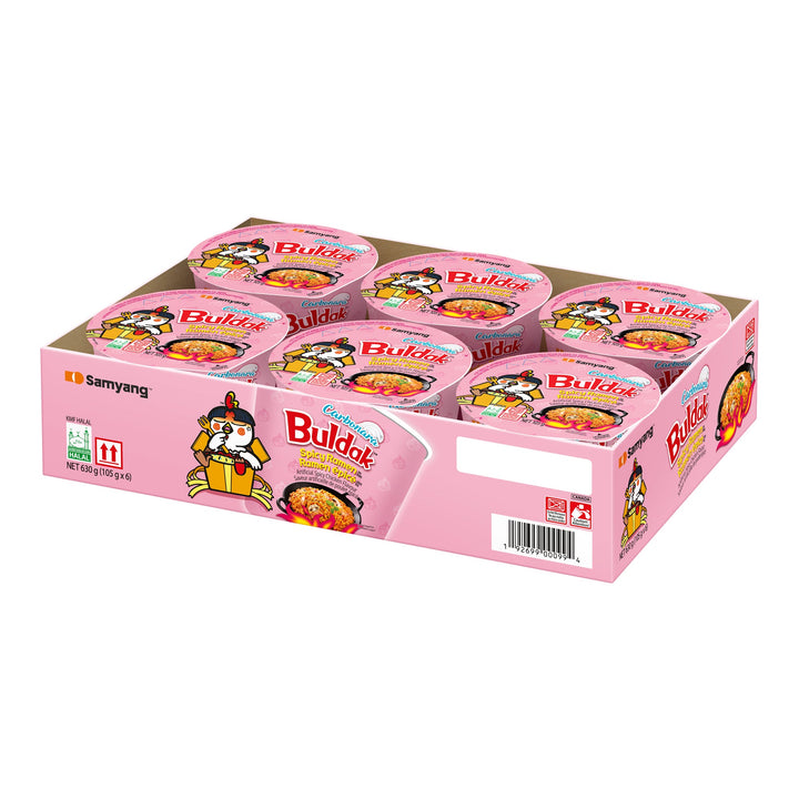 Samyang Hot Chicken Carbonara Bowl - 24 × 105 g - Grocery and Food Items - Canadian Distribution