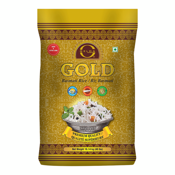 Gelda Gold Basmati Rice - 4 x 18.14 kg - Grocery and Food Items - Canadian Distribution