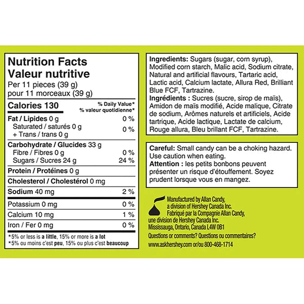 Bonbons gélifiés originaux acidulés, format King - 48 × 96 g - Jolly Rancher - Distribution canadienne - Livraison gratuite au Canada pour les commandes de plus de 199 $ CA