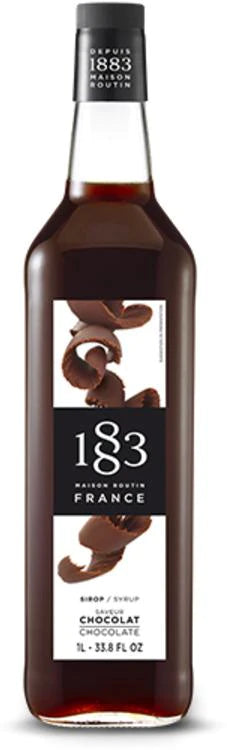 Sirop Premium 1883 Maison Routin - 6 bouteilles en plastique Pet de 1 L - Chocolat