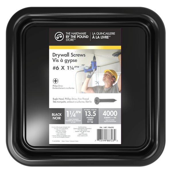 Vis à plaques de plâtre n° 6 - environ 2 900 vis - Équipement et accessoires pour la restauration - Distribution canadienne