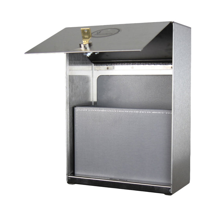 Wall Mounted Heavy-Duty Ashtray Stainless Steel - Sold By The Case