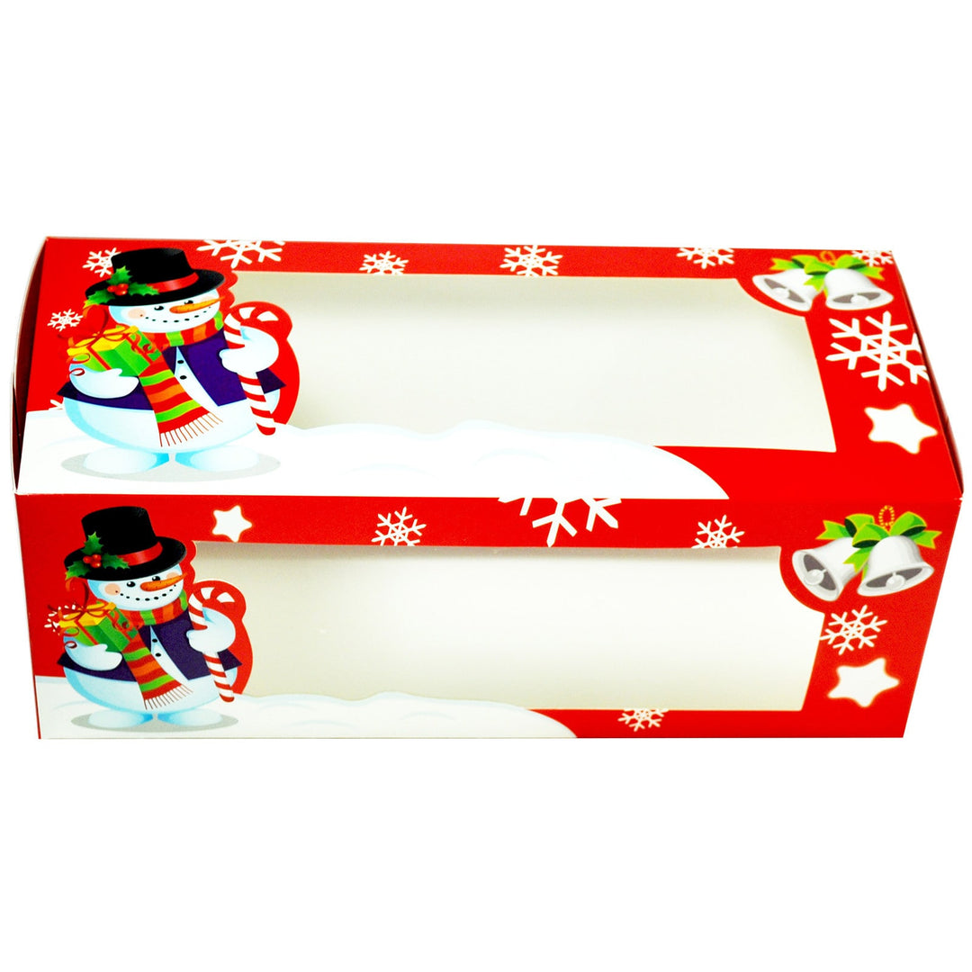 Yule Log Box - Snowman - 12" x 5.5" x 4.5" - 25 Pack