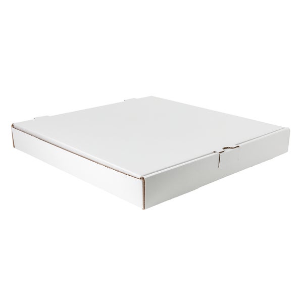 White Pizza Box 9" - Pack of 50 - Grocery and Food Items - Canadian Distribution