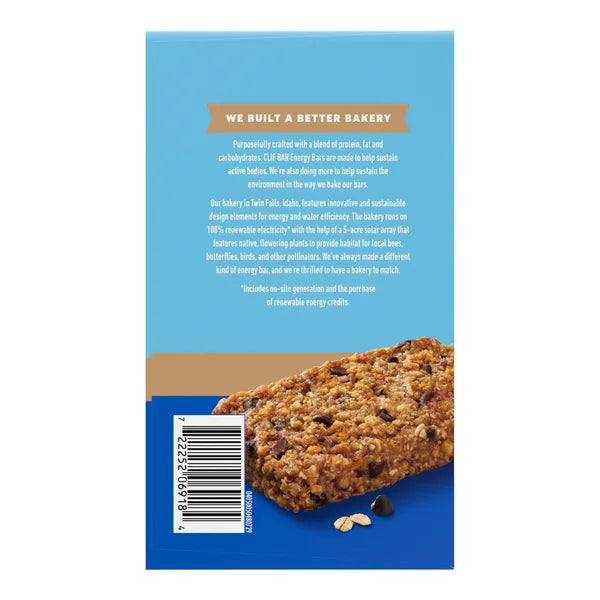 Chocolate Chip - 40 x 68 g - Clif - Canadian Distribution