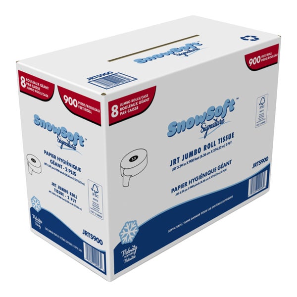 Snowsoft Signature Jumbo Bathroom Tissue2 ply - 8 rolls × 275 m - Grocery and Food Items - Canadian Distribution