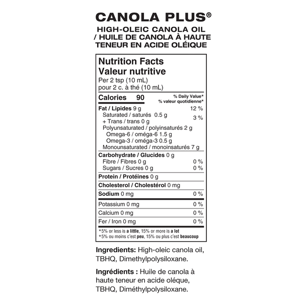 Huile de canola Canola Plus à haute teneur en acide oléique - 4 x 16 L - Épicerie et produits alimentaires - Distribution canadienne - Livraison gratuite au Canada pour les commandes de plus de 199 $ CA