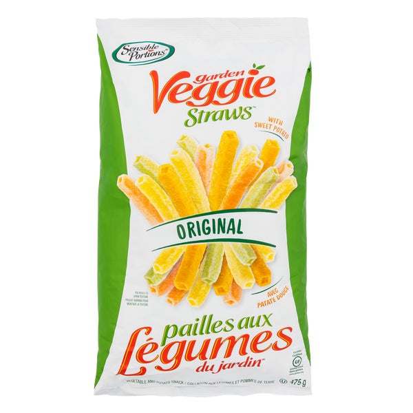 Veggie Straws Snack - 4 x 475 g - Sensible Portions - Canadian Distribution
