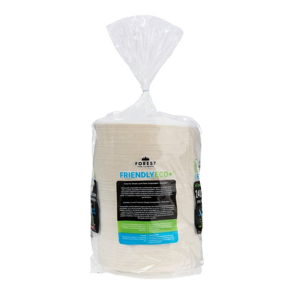 Forest For Climate Dessert Plates - Pack Of 240  - Disposables, Restaurant Packaging and Take-Out Supplies - Canadian Distribution - Ships Free Within Canada on Orders Above CAD $199