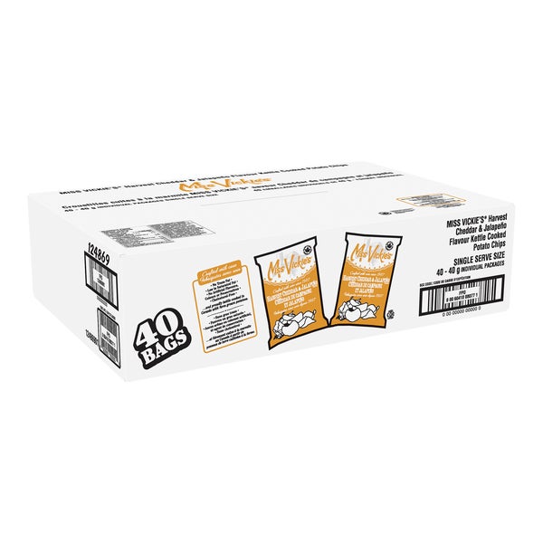 Harvest Cheddar & Jalapeno - 160 x 40 g - Miss Vickie's - Canadian Distribution