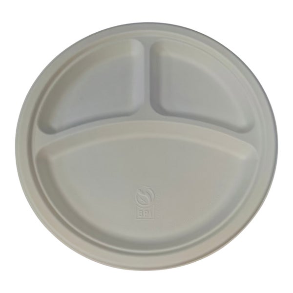 Go4Green 10" Compostable Plates - Pack of 120 - Grocery and Food Items - Canadian Distribution