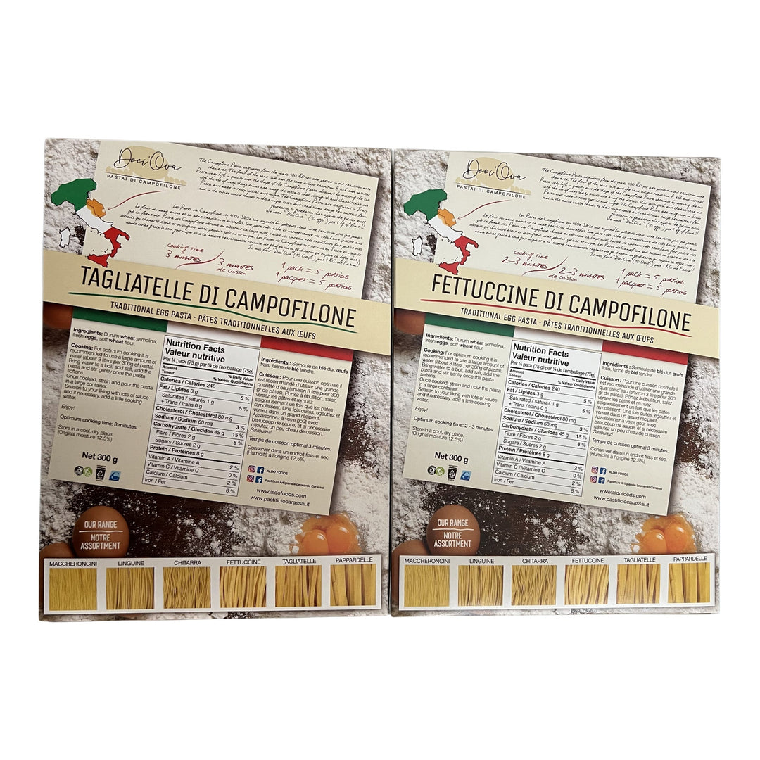 Deci’Ova Campofilone Pasta - 16 × 250 g - Grocery and Food Items - Canadian Distribution - Ships Free Within Canada on Orders Above CAD $199