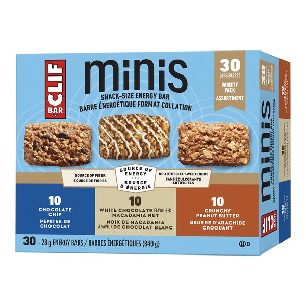 Minis snack-sized Energy Bar - 120 x 28 g - Clif bar - Canadian Distribution