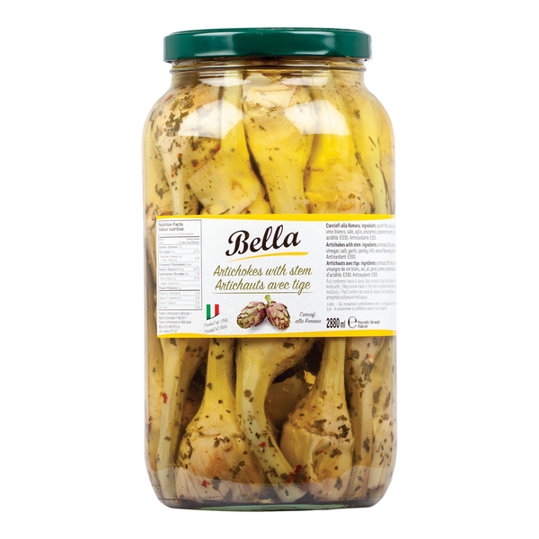 Bella Artichokes With Stem - 4 x 2. 88 L - Grocery and Food Items - Canadian Distribution