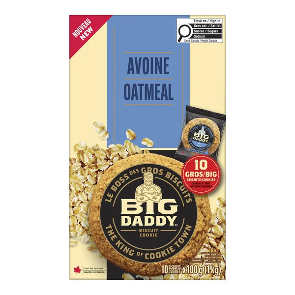 Oatmeal - 40 x Packs - Big Daddy - Canadian Distribution