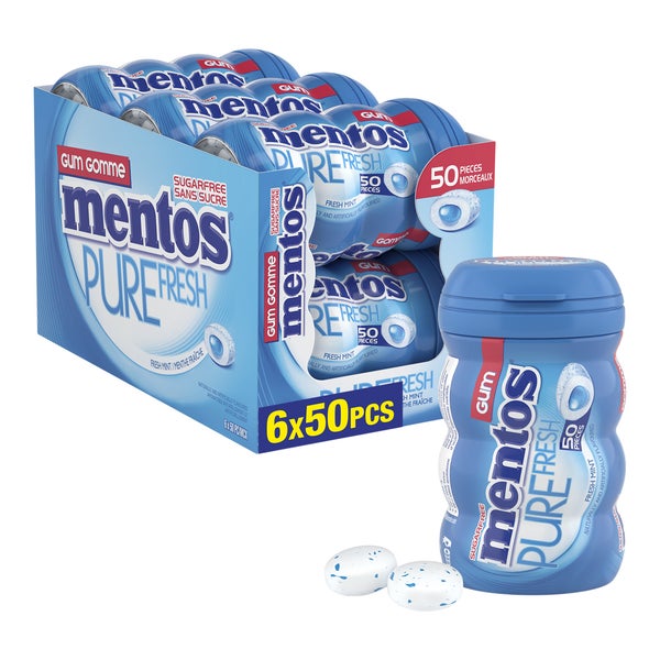 Freshmint Gum - 24 × 50 pieces - Mentos - Canadian Distribution