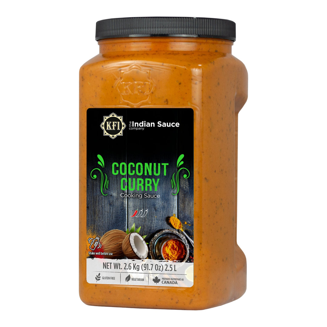 KFI Coconut Curry Sauce - 4 x 2.5 L - Grocery and Food Items - Canadian Distribution