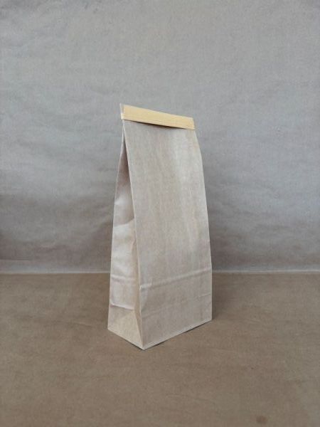 Sac en papier kraft avec fermeture métallique, doublé PLA, 1 lb, 4,25" x 2,5" x 10,5", 1000 unités, conforme à la norme ASTMD6400 - Emballage alimentaire jetable pour emporter - Distribution canadienne