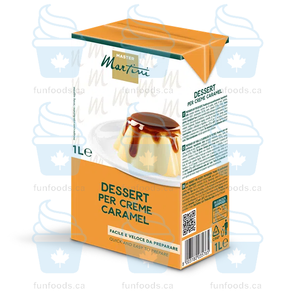 Creme Caramel Dessert Base - 1 L Brik - Case of 12 - Canadian Distributor