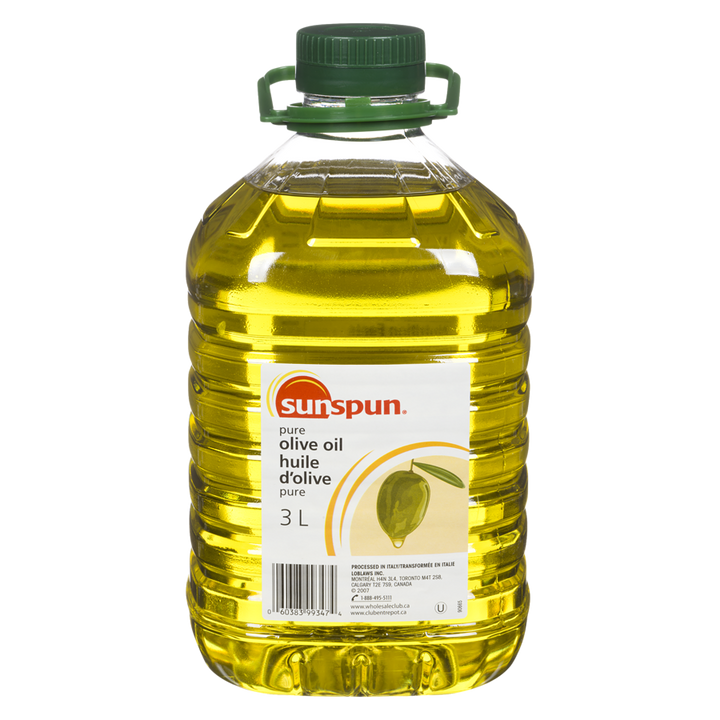 Sunspun - Pure Olive Oil - 3 L - Canadian Distribution