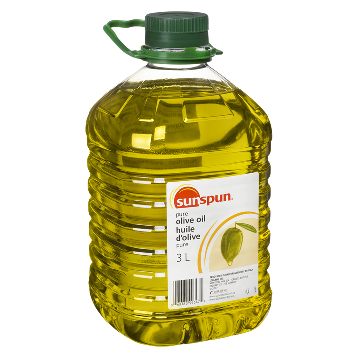 Sunspun - Pure Olive Oil - 3 L - Canadian Distribution