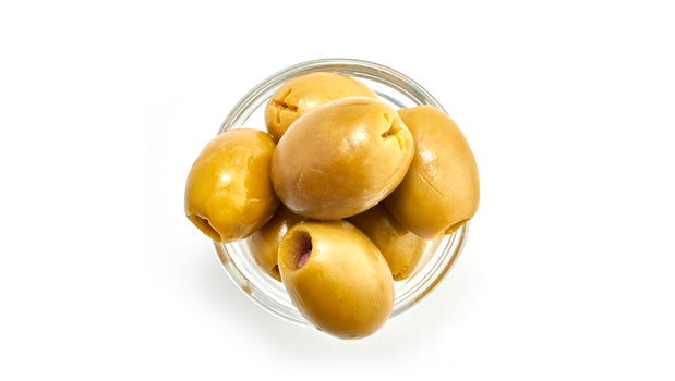 Pitted Green Olives - 22.05 Lbs Box - Canadian Distribution - Ships Free Within Canada on Orders Above CAD $199