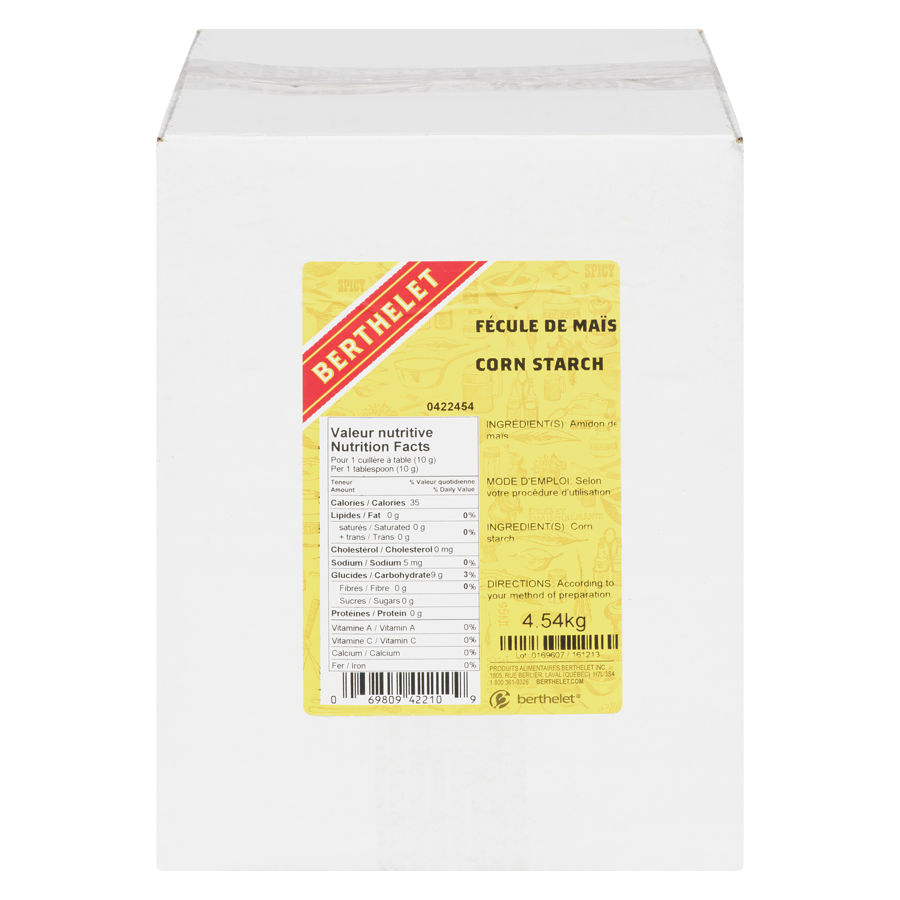 Berthelet - Corn Starch - 4.54 kg - Canadian Distribution