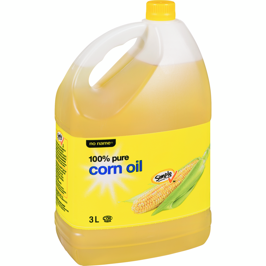 No Name - 100% Pure Corn Oil - 3 L - Canadian Distribution