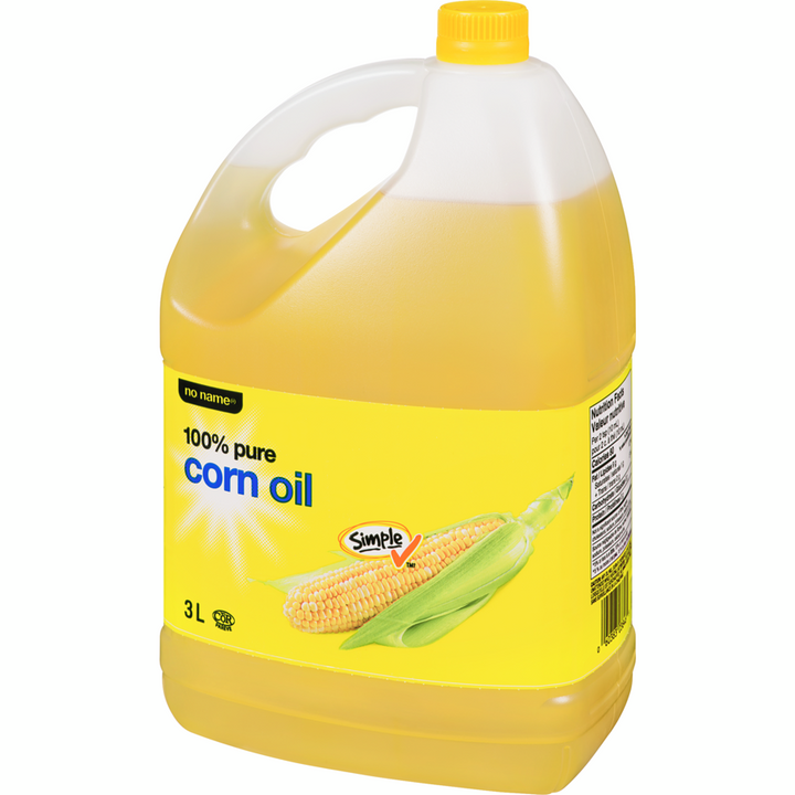 No Name - 100% Pure Corn Oil - 3 L - Canadian Distribution