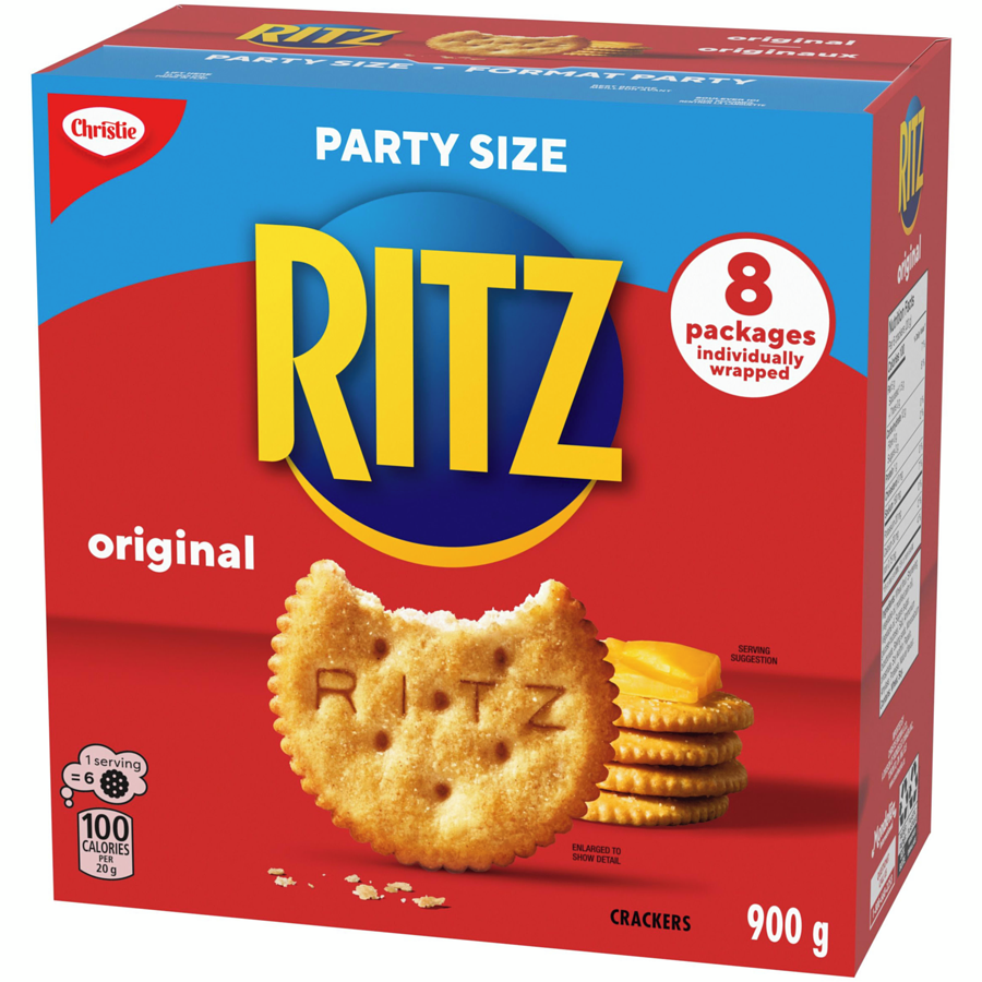 Christie - Ritz Original Crackers, Party Size - 900 g - Canadian Distribution