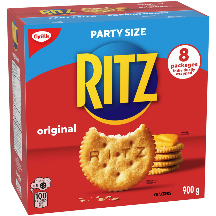 Christie - Ritz Original Crackers, Party Size - 900 g - Canadian Distribution