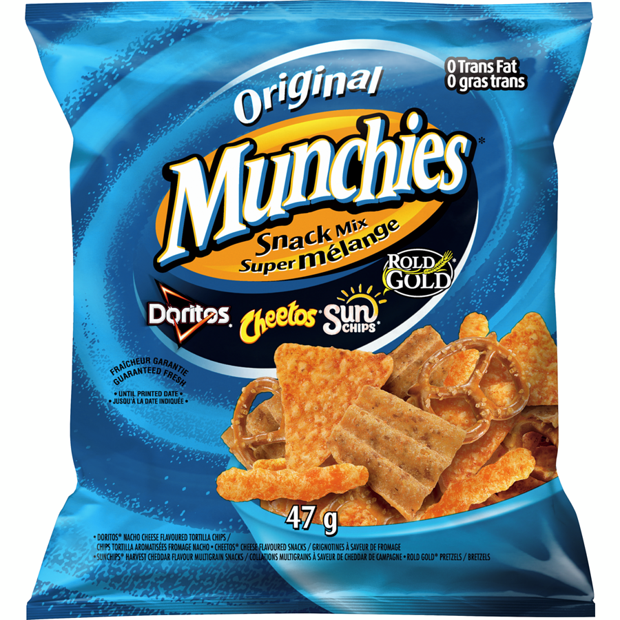 Munchies - Snack Mix, Vending Chips - Case - 40 x 47 g - Canadian Distribution