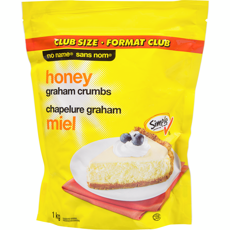 No Name - Honey Graham Crumbs, Club Size - 1 kg - Canadian Distribution