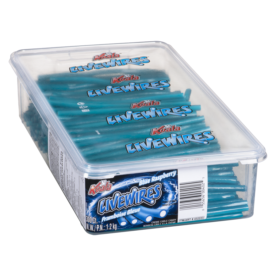 Livewires - Livewires Creme Cable Candy Blue Raspberry - 300 each - Canadian Distribution