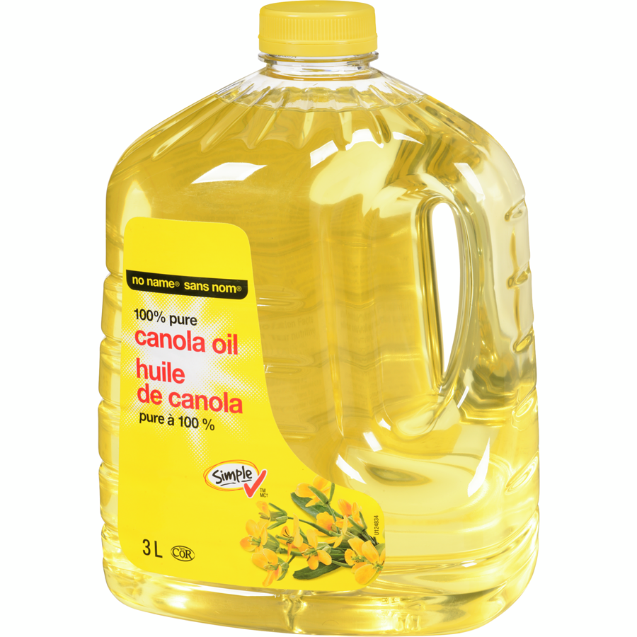 No Name - 100% Pure Canola Oil - 3 L - Canadian Distribution