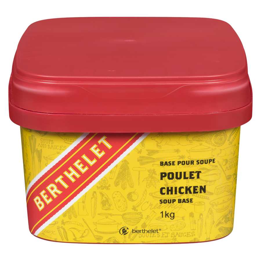 Berthelet - Chicken Soup Base - 1 kg - Canadian Distribution