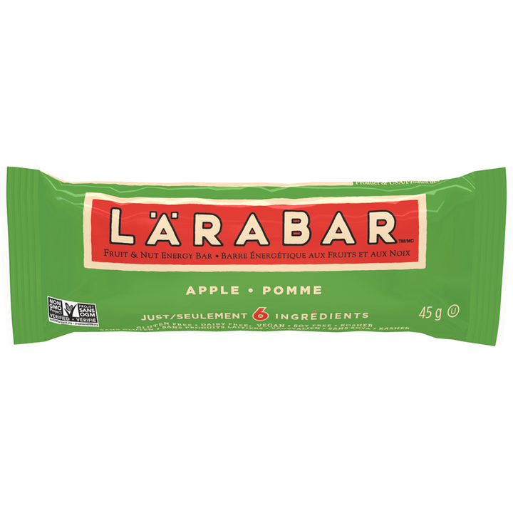 Larabar - Fruit & Nut Energy Bar, Apple, 16/pack - Case - 16 x 45 g - Canadian Distribution