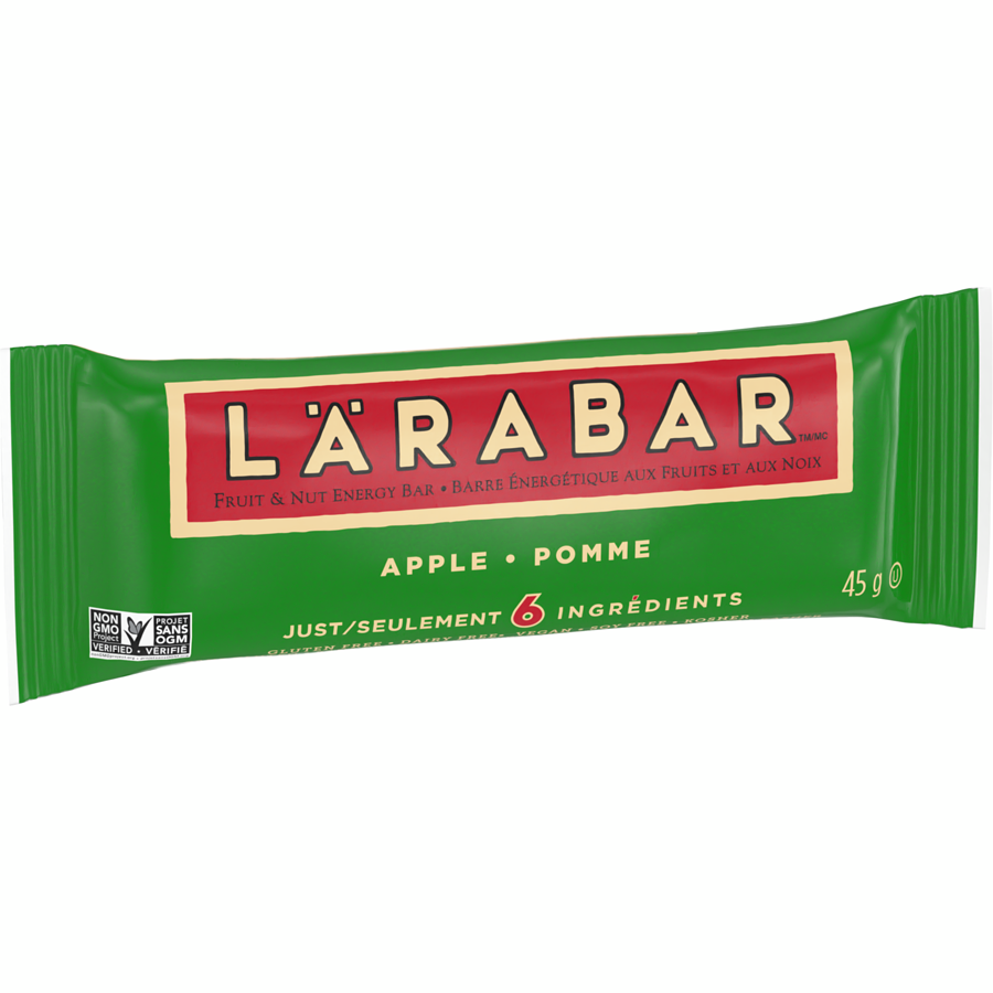 Larabar - Fruit & Nut Energy Bar, Apple, 16/pack - Case - 16 x 45 g - Canadian Distribution