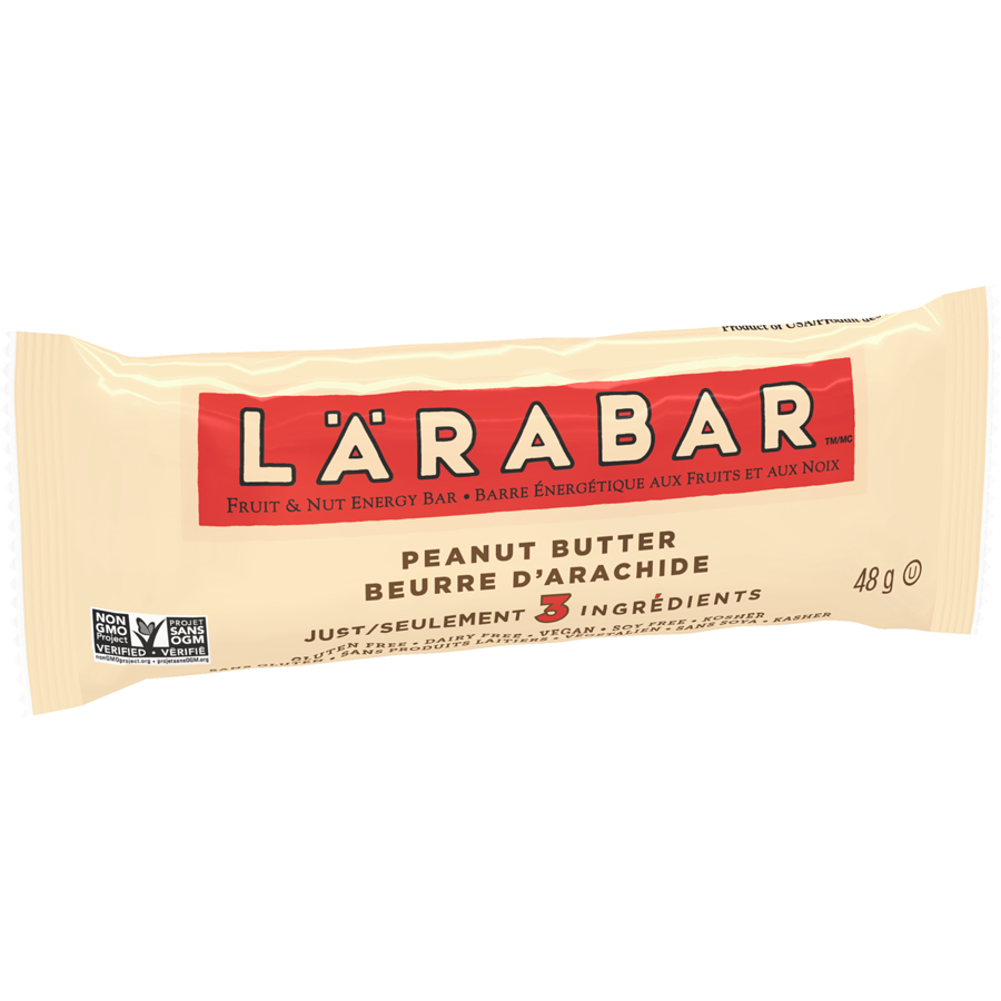 Larabar - Fruit & Nut Energy Bar, Peanut Butter, 16/pack - Case - 16 x 48 g - Canadian Distribution