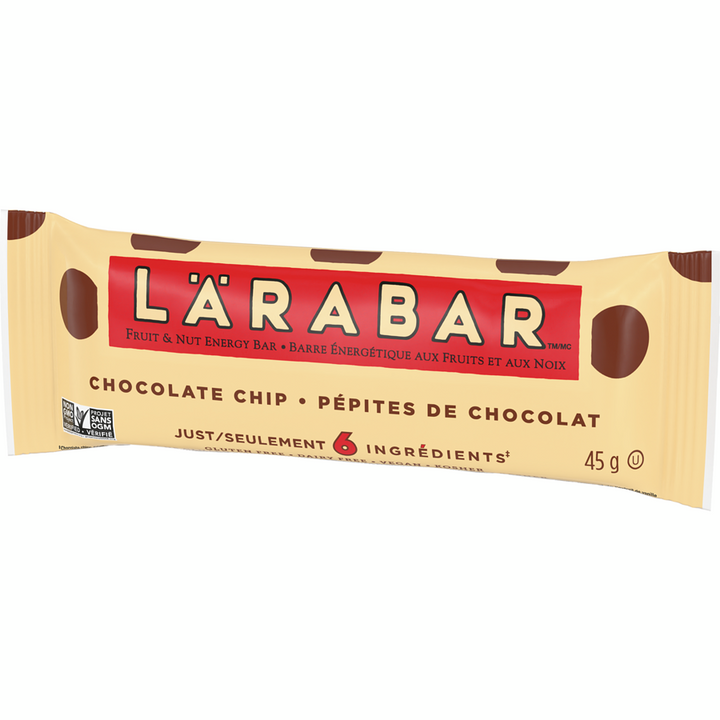 Larabar - Fruit & Nut Energy Bar, Chocolate Chip, 16/pack - Case - 16 x 48 g - Canadian Distribution