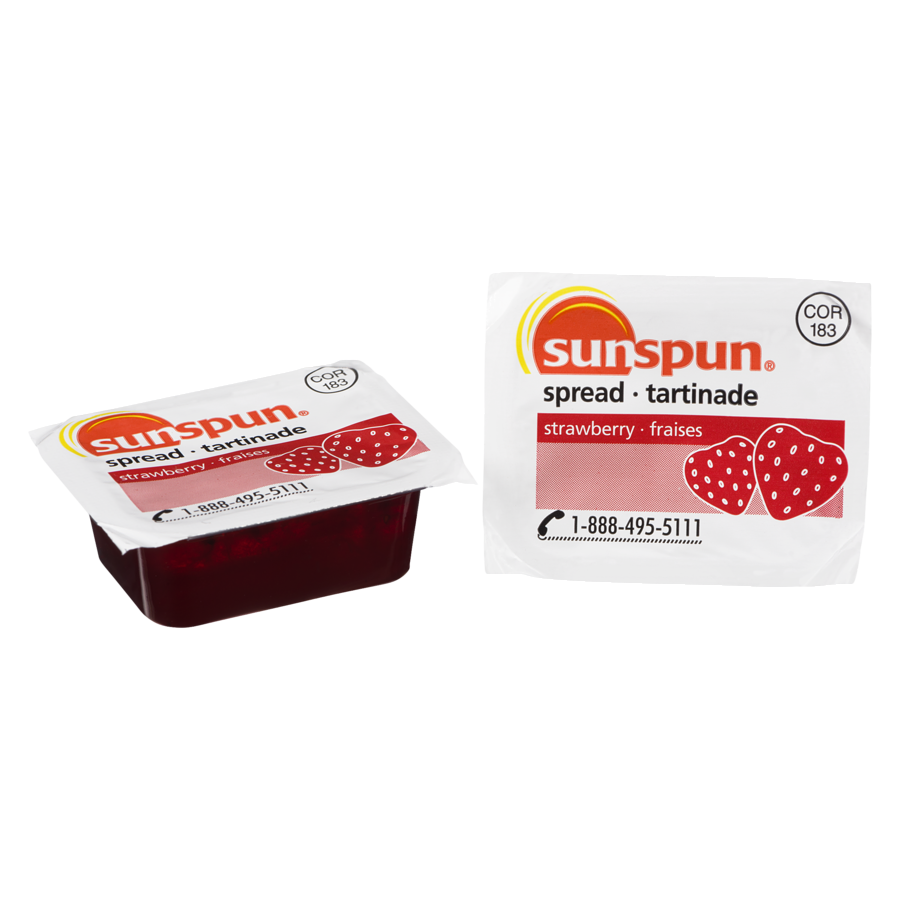 Sunspun - Strawberry Spread - Case - 200 x 16 ml - Canadian Distribution